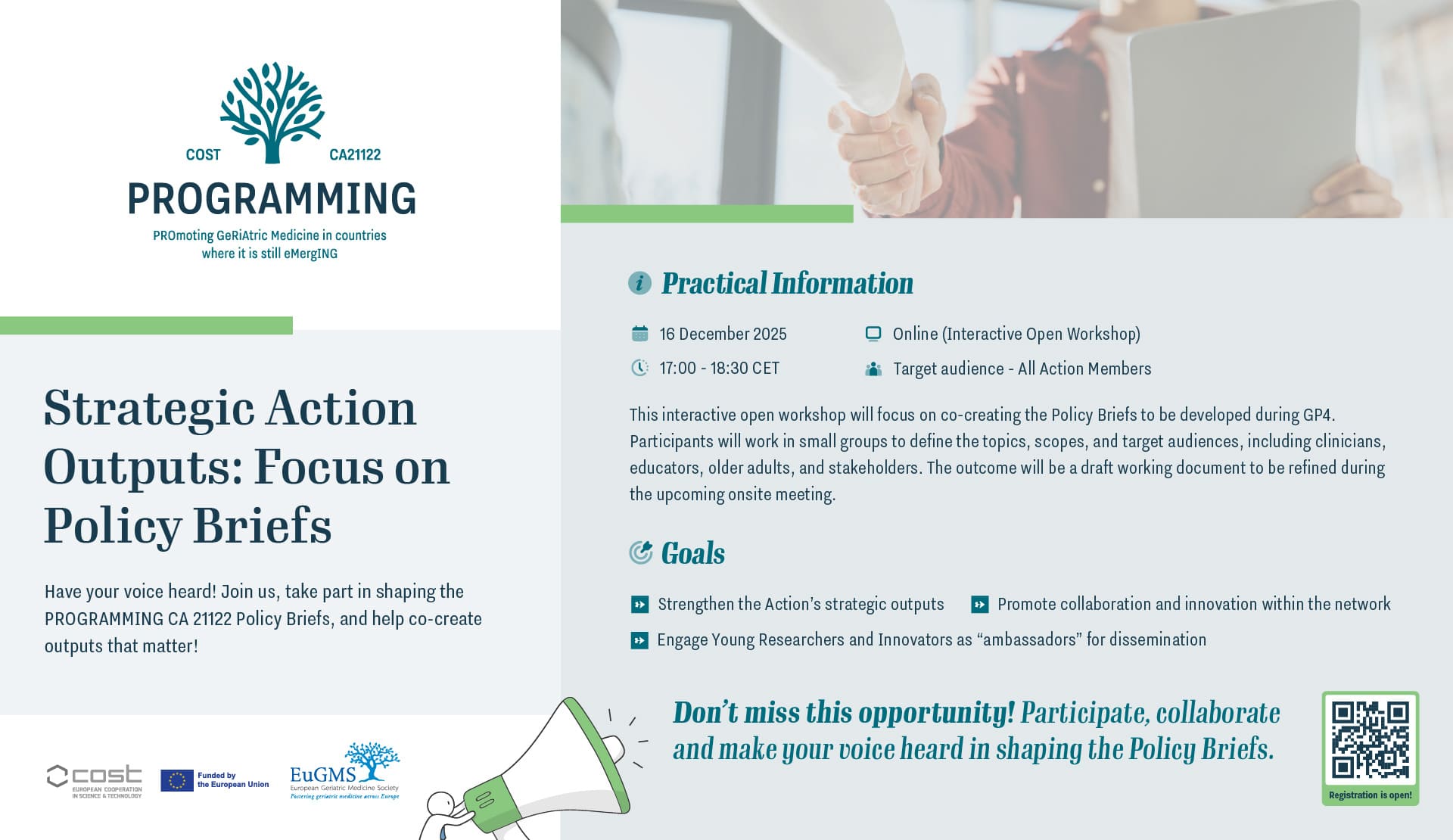 Strategic Action Outputs: Focus on Policy Briefs