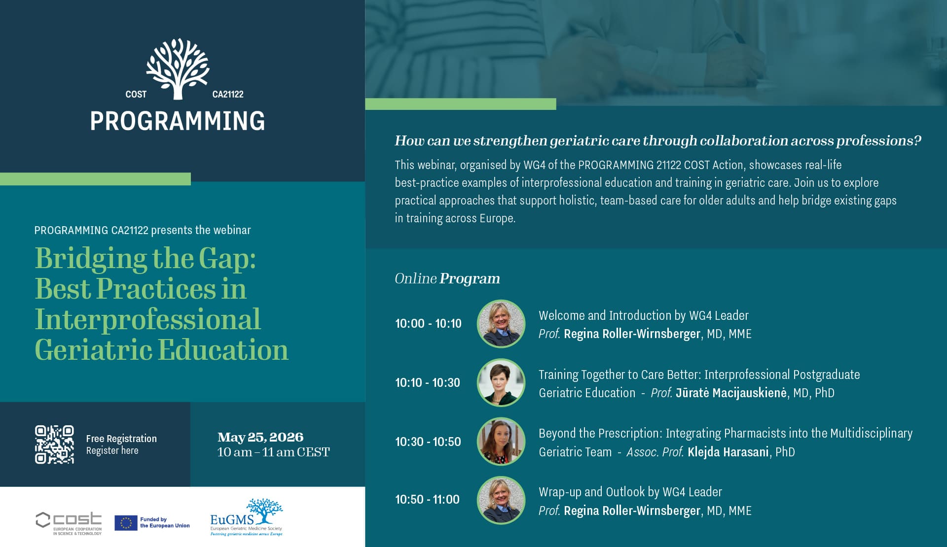 Bridging the Gap: Best Practices in Interprofessional Geriatric Education – our webinar is available online!